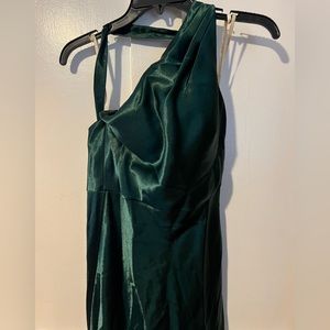 Jenny Yoon Emerald One-Shoulder Dress, Floor Length
